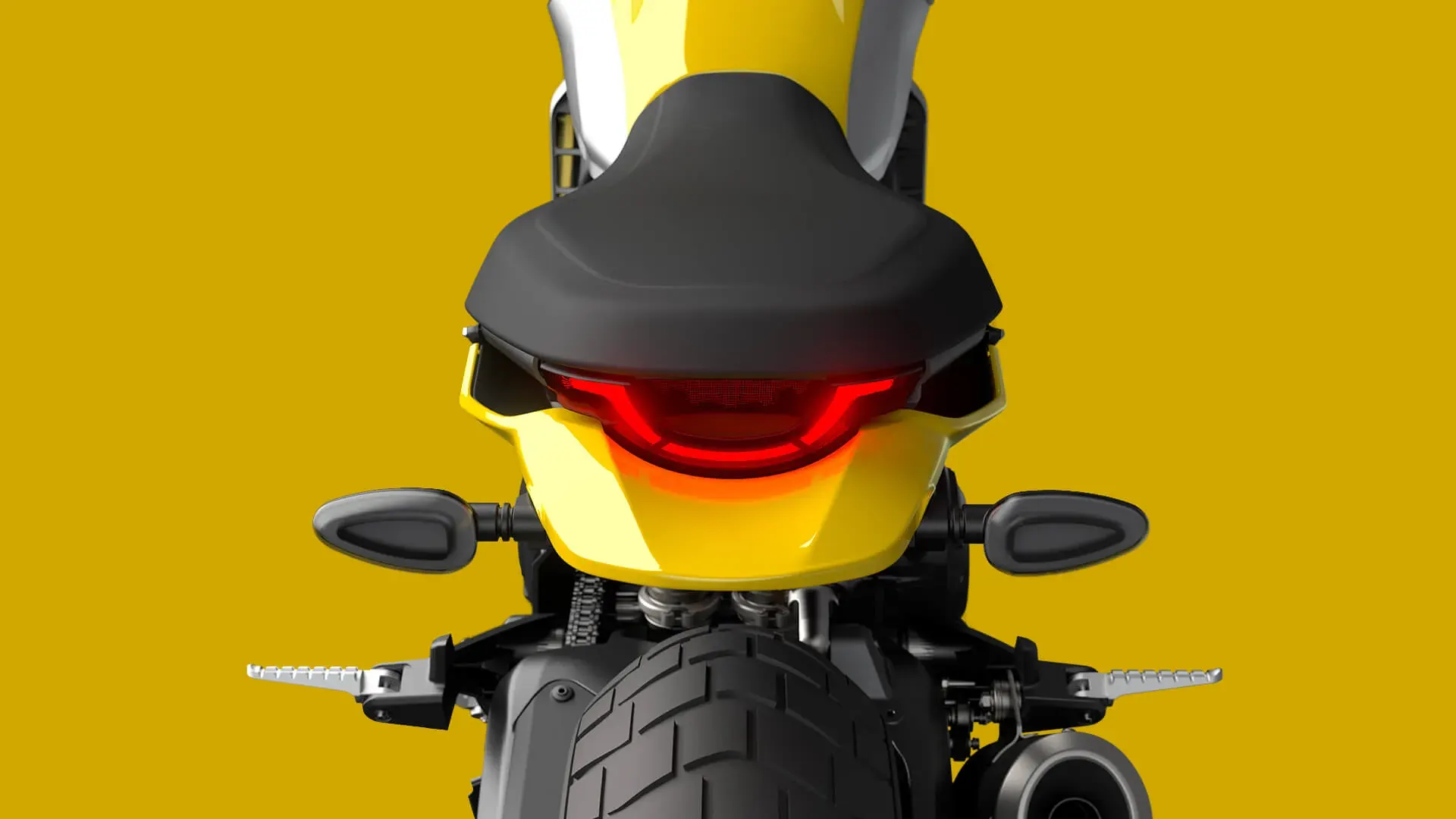 Scrambler Icon — Óptica trasera